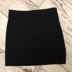 Black mini skirt!